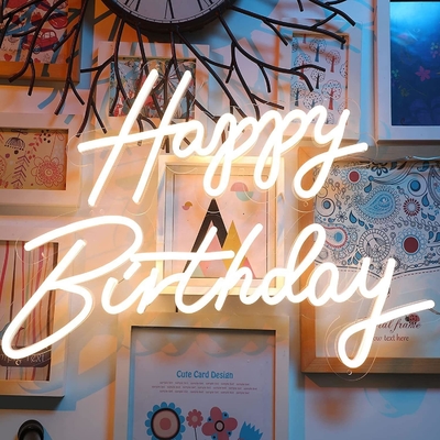 12V personalizzato resistente all'acqua RGB Flessibile Silicio LED Neon Sign Light per Holiday Store