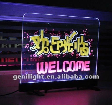 Tabella di scrittura dei messaggi personalizzabile a LED Illuminata Scheda al neon cancellabile