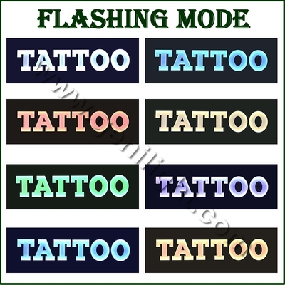 LED Tattoo Piercing Neon Open Sign con forma rettangolare e materiale in resina epossidica