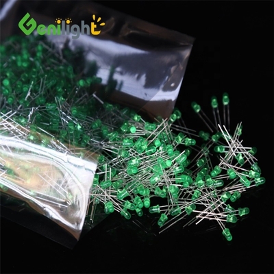 Diodo LED fisso di emissione luminosa GREEN F3 LED Diodo con tensione inversa massima di 5V