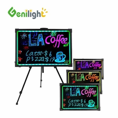 Buona resistenza al vento Controllo remoto lampeggiante Illuminato Cancellabile Neon LED Menù Messaggi Tavola di scrittura