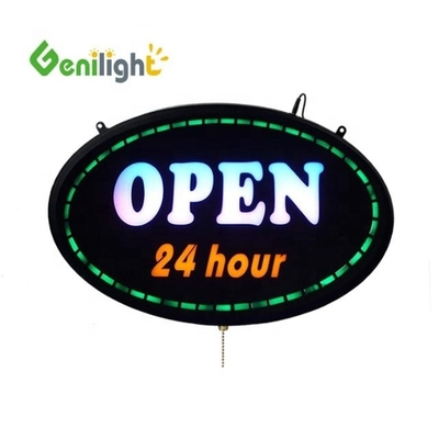Certificato di potenza CE ROHS 24 ore aperto LED Neon Bar Sign con modalità di animazione statica