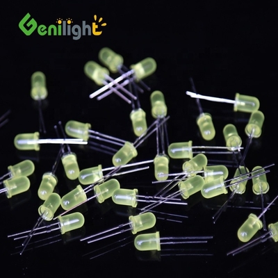 5 mm di luce da candela gialla diodo lampadina luminoso a LED con corrente inversa di 50 uA