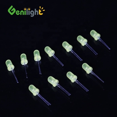 5 mm di luce da candela gialla diodo lampadina luminoso a LED con corrente inversa di 50 uA