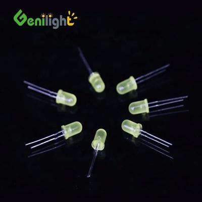 5 mm di luce da candela gialla diodo lampadina luminoso a LED con corrente inversa di 50 uA