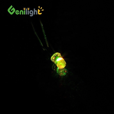 5 mm di luce da candela gialla diodo lampadina luminoso a LED con corrente inversa di 50 uA