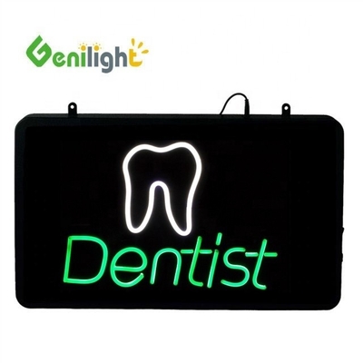 Genilight Indoor 56*33cm LED Open Sign Alta luminosità Basso Voltaggio per la pubblicità dentistica
