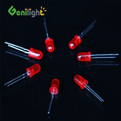 F5 Lampada a LED da 5 mm a diodo di emissione Bianco Verde Rosso Blu Giallo Due pin