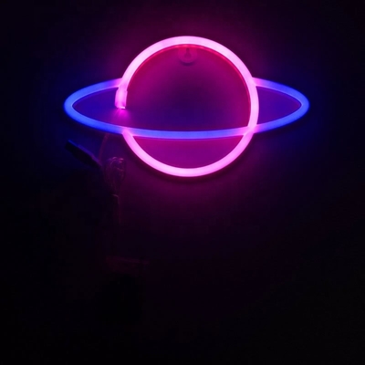Luci al neon blu segnali murali decorativi per le feste Camera forniture Art 1 Consumo di energia