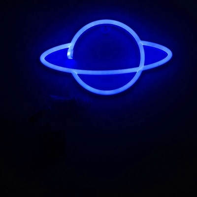 Luci al neon blu segnali murali decorativi per le feste Camera forniture Art 1 Consumo di energia