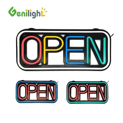 Facile segnale aperto in silicone al neon a LED da 48*25 cm con funzione di cambio di 10 tipi e 25 C di moda