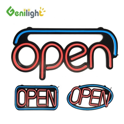 Facile segnale aperto in silicone al neon a LED da 48*25 cm con funzione di cambio di 10 tipi e 25 C di moda