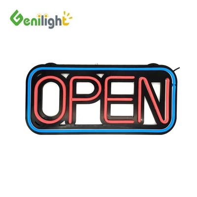 Facile segnale aperto in silicone al neon a LED da 48*25 cm con funzione di cambio di 10 tipi e 25 C di moda