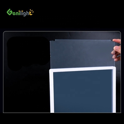 Tavolo illuminato a LED acrilico da scrivania ad angolo di vista elevato A4 per la pubblicità dei centri commerciali