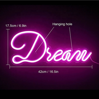Lampade a LED dimmabili Art Neon Decorfor Birthday Christmas Wedding Game Room Voltaggio 5V Consumo di energia 1