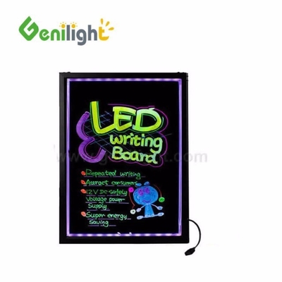 Funzione rettangolare Tavola da scrivere a LED ultra sottile di Genilight con 12 tipi di Twinkle