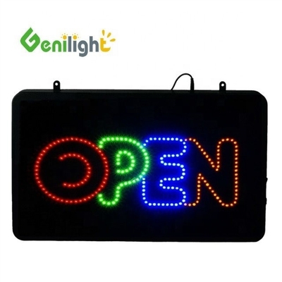 Attraenti luci pubblicitarie Segno aperto a LED personalizzato Performance ad alta densità di pixel