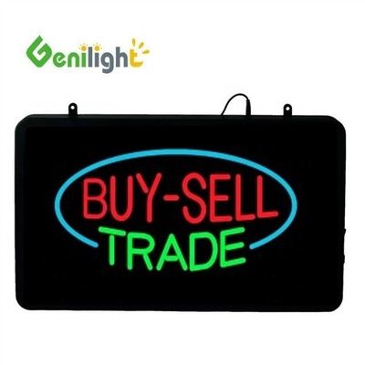 Genilight 56*33 cm rettangolo LED BAIL BONDS Neon Sign Animation Materiale resina epossidica