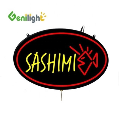 2 Modifiche di tipo Funzioni SASHIMI LED neon segno aperto per bastoncino da pesca negozio pixel pitch fai da te