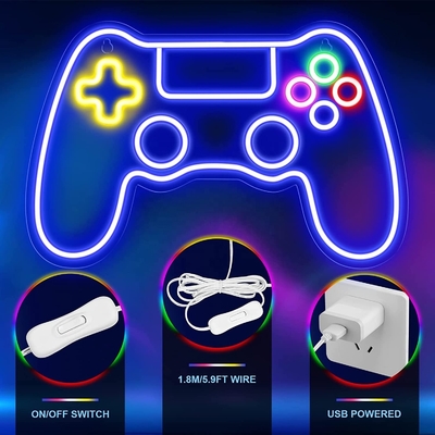 Aggiungi un po'di colore alla tua stanza di gioco con il segnale neon del controller di gioco personalizzato da 41 * 27.5 cm