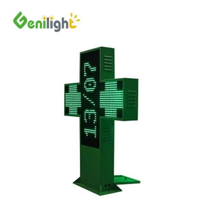 Configurazione dei pixel 1G Dimensioni personalizzate In colori pieni Farmacia LED Cross Sign con RGB