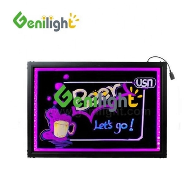 Tavola di segnalazione LED in vetro ultra sottile temperato o actilico con ingresso AC 110 V-240 V