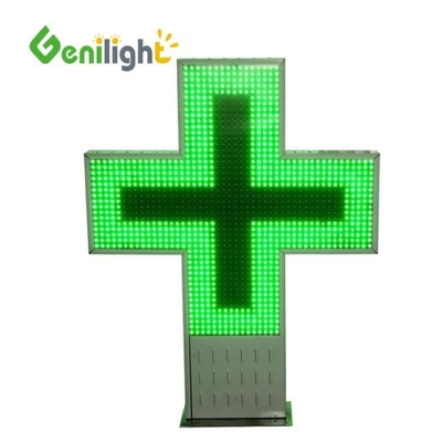 Segnale verde a due lati commerciale della farmacia a LED animato