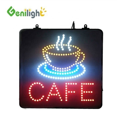 Classificazione IP Custom Animato 12V Acrilico LED Light Cafe Neon Sign for Store Business