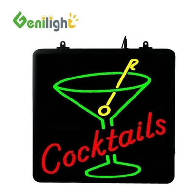 Ottieni i tuoi cocktail personalizzati e il segnale di luce al neon di pappagallo con dimensioni dello schermo 53 * 45 cm