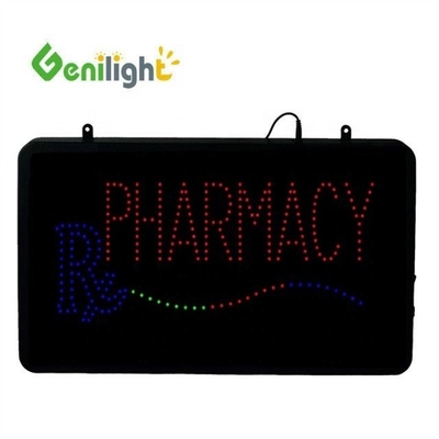 CE RoHS Genilight Indoor 22*13inch LED Farmacia Segni aperti 2213-261