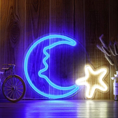 Luce LED Luna Stella Neon per decorazioni di festival Durata di vita 50000 ore Consumo di energia 1