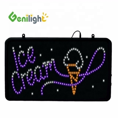 Gelateria Segnale elettronico a neon a LED con telaio ABS e lavagna acrilica