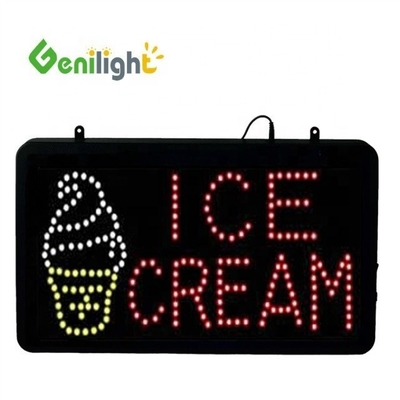 Gelateria Segnale elettronico a neon a LED con telaio ABS e lavagna acrilica