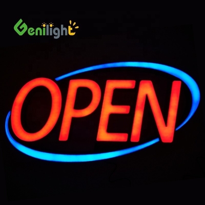 Dispositivi di scorrimento personalizzati Jumbo ULTRA BRIGHT LED OPEN SIGN Flashing Scrolling Red/Blue Perfetto