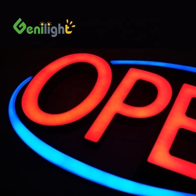 Dispositivi di scorrimento personalizzati Jumbo ULTRA BRIGHT LED OPEN SIGN Flashing Scrolling Red/Blue Perfetto