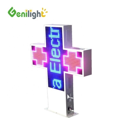 ODM Full Color LED Cross Pharmacy Sign con controllo WIFI e configurazione 1G Pixel
