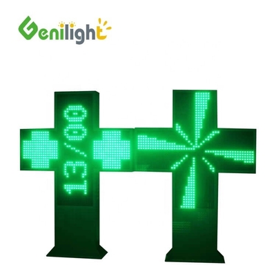 ODM Full Color LED Cross Pharmacy Sign con controllo WIFI e configurazione 1G Pixel