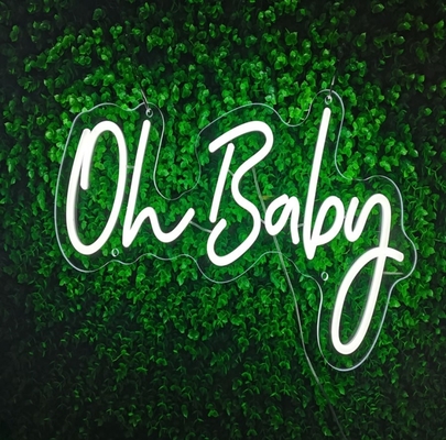 Luce al neon per bambino Sala giochi Bambino Matrimonio Lettera LED Bianca Illuminazione Segno