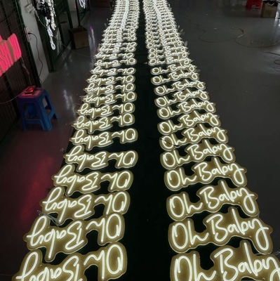 Luce al neon per bambino Sala giochi Bambino Matrimonio Lettera LED Bianca Illuminazione Segno