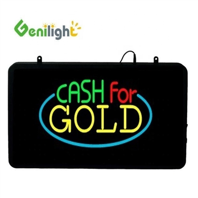 Genilight 22*13 pollici CE RoHS lampeggiante LED Neon Sign per Studio Fotografico Forma rettangolare