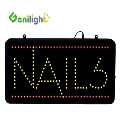 Rectangle LED NAILS SIGN Fai brillare il tuo display delle unghie con il nostro motion flashing design