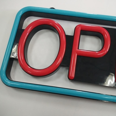 Superluminosità Rectangle LED Open Sign per un design facile e alla moda