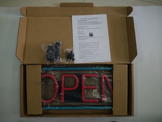 Superluminosità Rectangle LED Open Sign per un design facile e alla moda