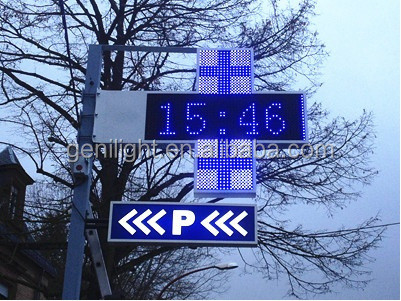 OUTDOOR RF/WIFI/Remote Control LED Farmacia Cross Display Facile installazione e funzionamento
