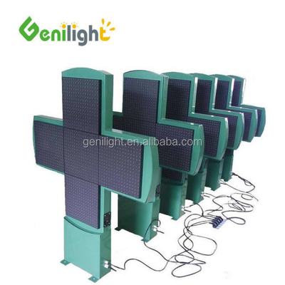 OUTDOOR RF/WIFI/Remote Control LED Farmacia Cross Display Facile installazione e funzionamento