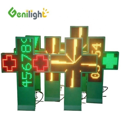 1280 / 2560 punti LED Croce medica illuminata Farmacia Segno commerciale con supporto fotografico