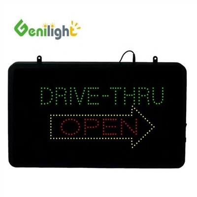 CE RoHS Approved Genilight 22*13 inch Indoor Acrylic LED Neon Open Sign per la pubblicità