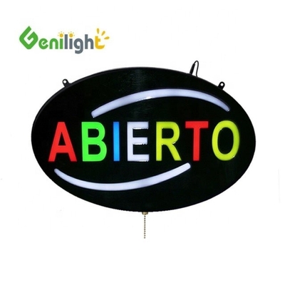 56*33 Dimensione del pannello LED Neon Light Open Sign con alta luminosità da personalizzabile