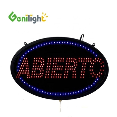 56*33 Dimensione del pannello LED Neon Light Open Sign con alta luminosità da personalizzabile