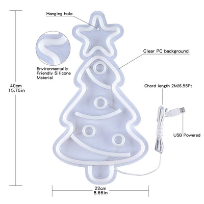 Albero di Natale personalizzato Neon Sign Light per le decorazioni di festa